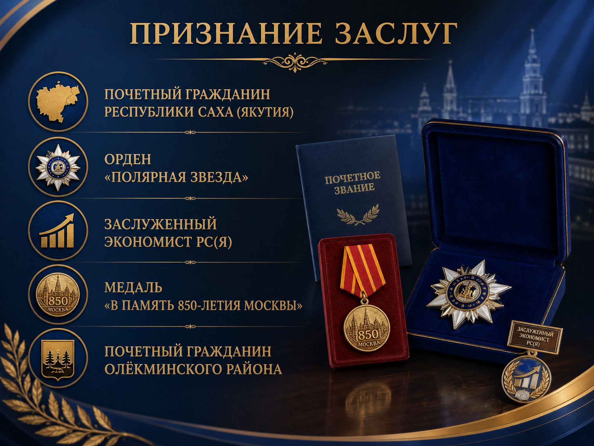Слайд 10: Признание заслуг